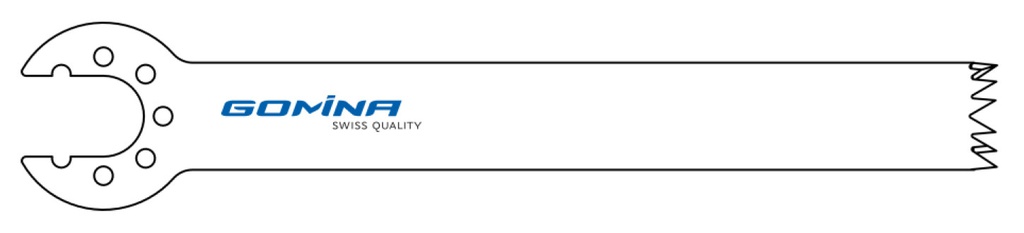 Hoja de sierra quirúrgica estéril 90mm x 12mm x 1.23mm
