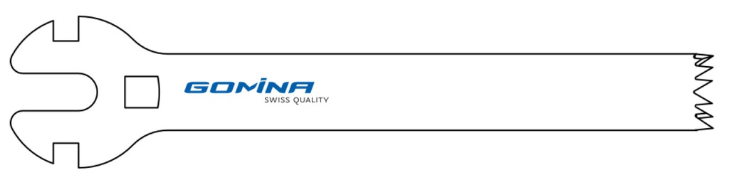 Hoja de sierra quirúrgica manejo múltiple estéril 90mm x 12mm x 1.23mm