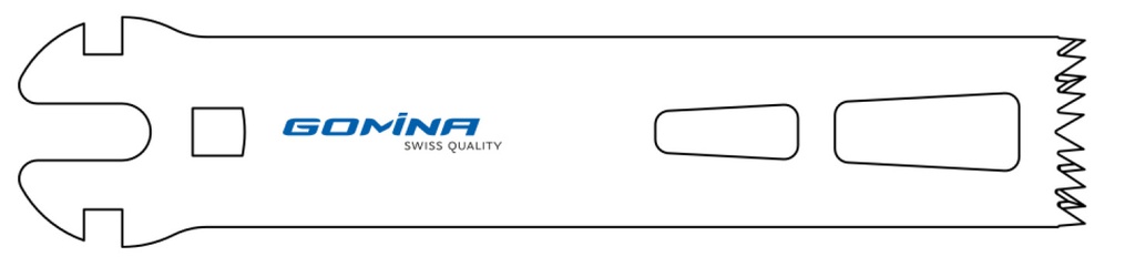 Hoja de sierra quirúrgica manejo múltiple estéril 90mm x 19mm x 1.37mm