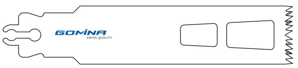 Hoja de sierra quirúrgica estéril 90mm x 25mm x 1.25mm