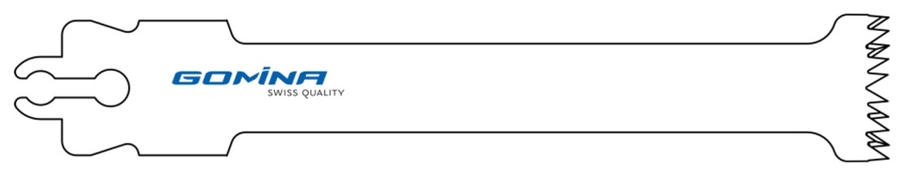 Hoja de sierra quirúrgica estéril 90mm x 12 / 19mm x 1.27mm