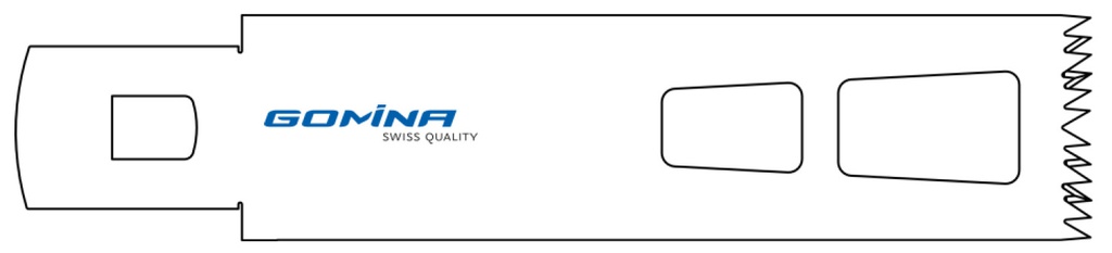 Hoja de sierra quirúrgica estéril 90mm x 25mm x 1.19mm