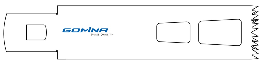 Hoja de sierra quirúrgica estéril 90mm x 25mm x 1.27mm