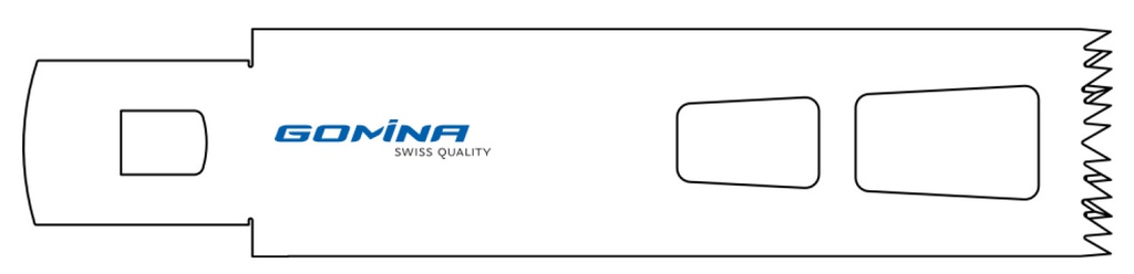 Hoja de sierra quirúrgica estéril 90mm x 25mm x 1.47mm