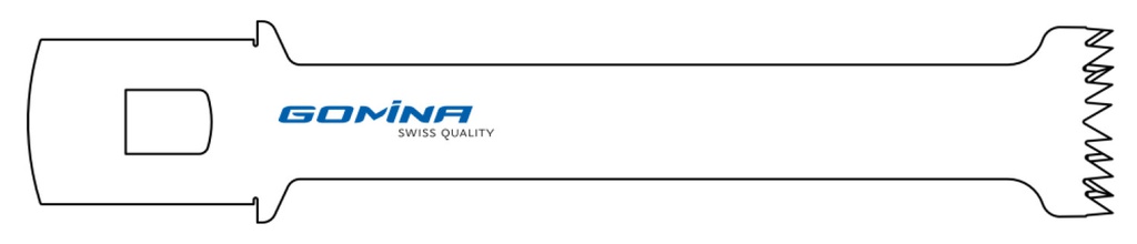 Hoja de sierra quirúrgica estéril 90mm x 12 / 19mm x 1.00mm