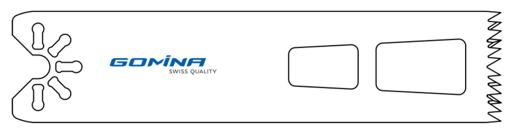 Hoja de sierra quirúrgica estéril 90mm x 25mm x 1.27mm