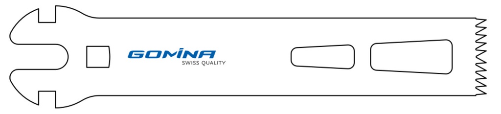 Hoja de sierra quirúrgica manejo múltiple estéril 90mm x 19mm x 1.19mm