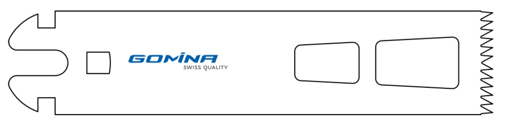 Hoja de sierra quirúrgica manejo múltiple estéril 90mm x 25mm x 0.90mm