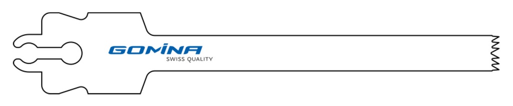 Hoja de sierra quirúrgica estéril 80mm x 8mm x 1.27mm