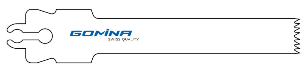 Hoja de sierra quirúrgica estéril 70mm x 12mm x 1.27mm