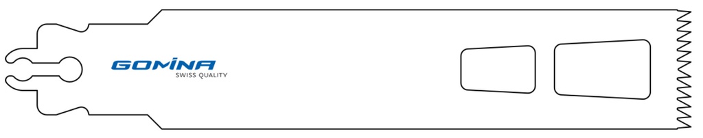 Hoja de sierra quirúrgica estéril 110mm x 25mm x 1.27mm