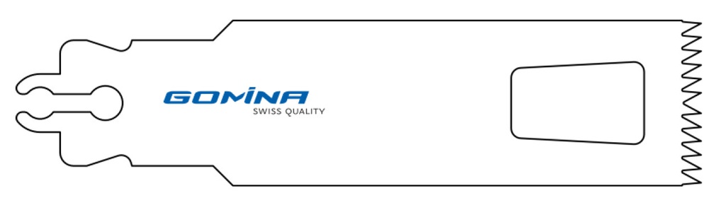 Hoja de sierra quirúrgica estéril 70mm x 25mm x 1.37mm