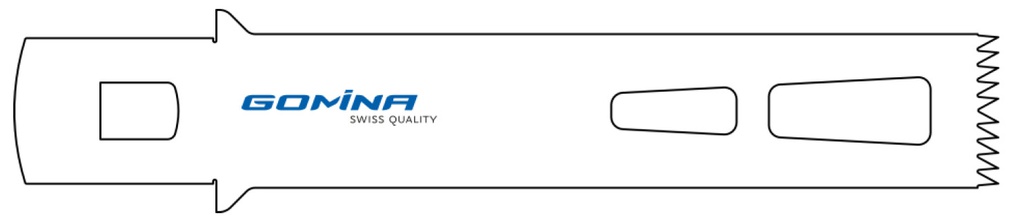 Hoja de sierra quirúrgica estéril 90mm x 19mm x 1.27mm