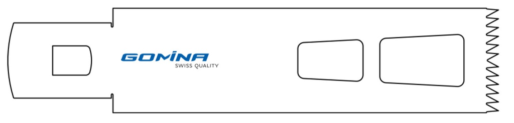 Hoja de sierra quirúrgica 90mm x 25mm x 1.19mm