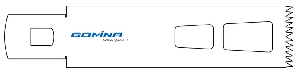 Hoja de sierra quirúrgica estéril 90mm x 25mm x 1.27mm