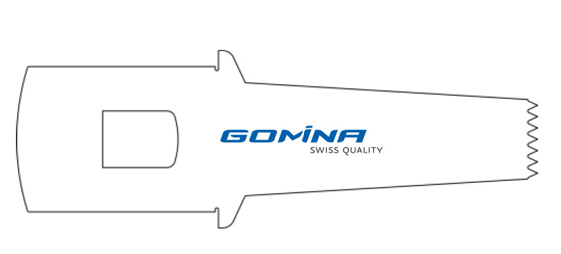 Hoja de sierra quirúrgica estéril 35mm x 10mm x 0.60mm