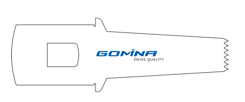 Hoja de sierra quirúrgica no estéril 35mm x 10mm x 0.80mm