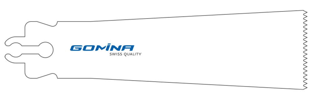 Hoja de sierra quirúrgica no estéril 70mm x 27mm x 0.80mm