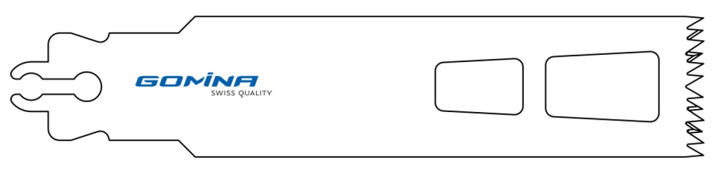 Hoja de sierra quirúrgica no estéril 90mm x 25mm x 1.19mm