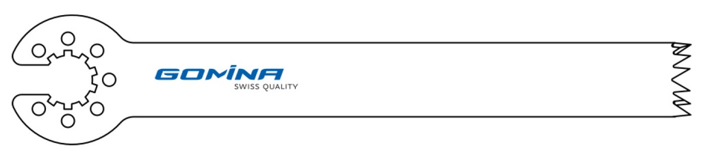 Hoja de sierra quirúrgica no estéril 90mm x 12mm x 1.23mm