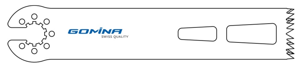 Hoja de sierra quirúrgica no estéril 90mm x 19mm x 1.00mm