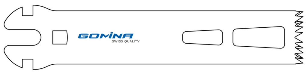 Hoja de sierra quirúrgica manejo múltiple no estéril 90mm x 19mm x 1.23mm