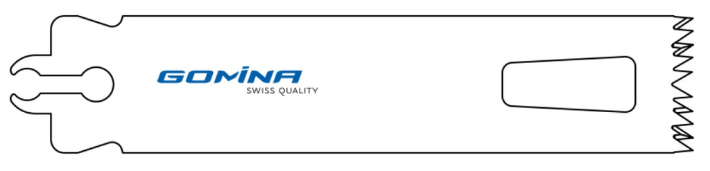 Hoja de sierra quirúrgica no estéril 70mm x 19mm x 1.27mm