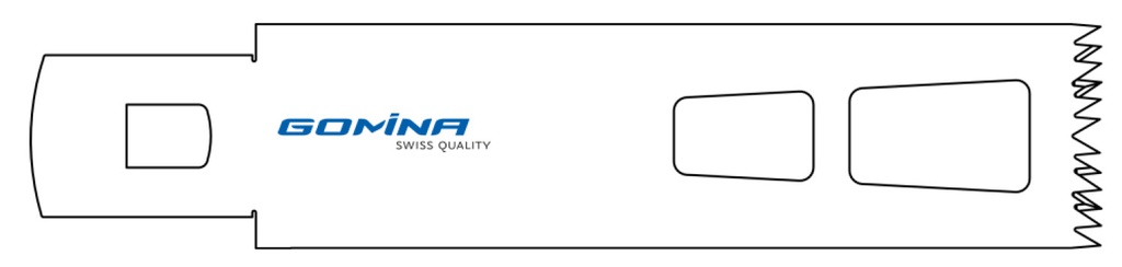 Hoja de sierra quirúrgica no estéril 90mm x 25mm x 1.00mm