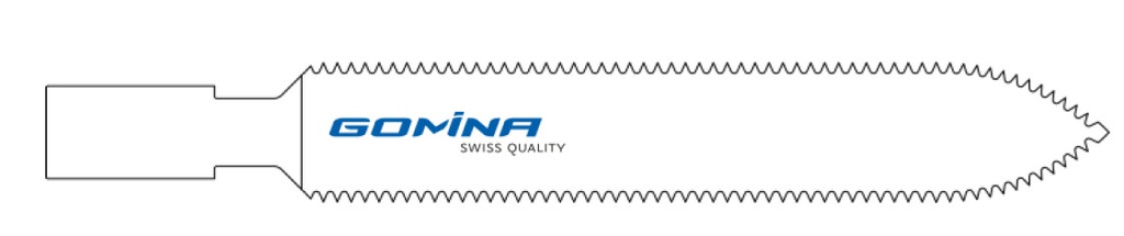 Hoja de sierra quirúrgica no estéril  70mm x 12mm x 1.10mm