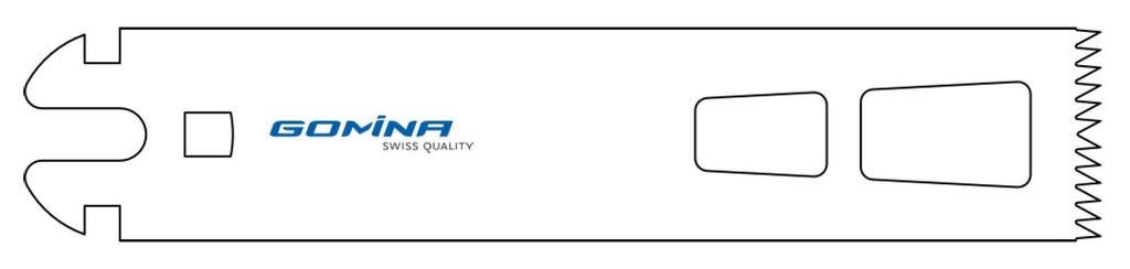 Hoja de sierra quirúrgica no estéril 100mm x 25mm x 1.27mm