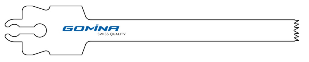 Hoja de sierra quirúrgica no estéril 80mm x 8mm x 1.27mm
