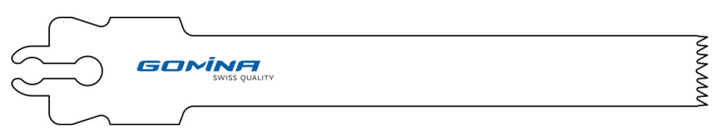 Hoja de sierra quirúrgica no estéril 90mm x 12mm x 1.00mm