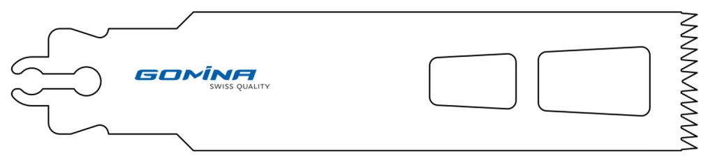 Hoja de sierra quirúrgica no estéril 90mm x 25mm x 0.90mm