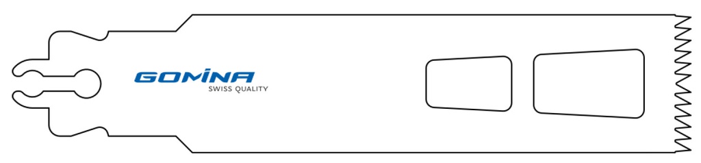 Hoja de sierra quirúrgica no estéril 90mm x 25mm x 1.37mm