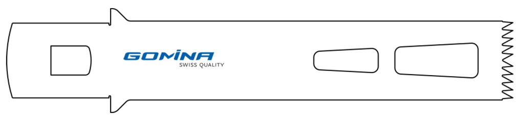 Hoja de sierra quirúrgica no estéril 90mm x 19mm x 1.27mm