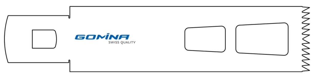 Hoja de sierra quirúrgica no estéril 90mm x 25mm x 1.19mm