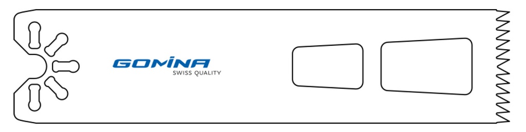 Hoja de sierra quirúrgica no estéril 90mm x 25mm x 1.27mm