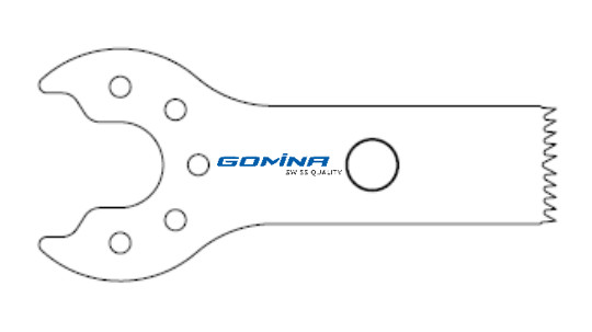 Saw blade with 12mm x 9mm x 0.60mm