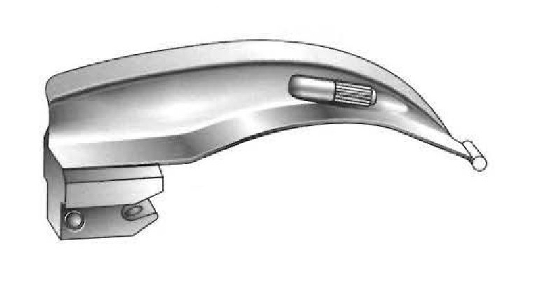 Hoja de laringoscopio Macintosh premium, fibra óptica, figura 1