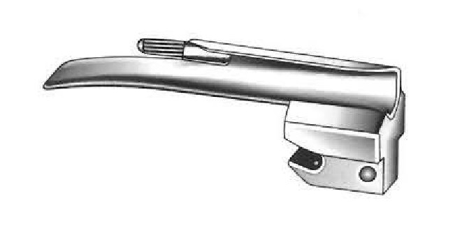 Espátula para laringoscopio Miller premium, fibra óptica - figura 0