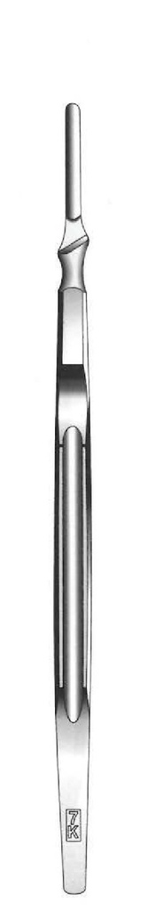 Premium scalpel handle, solid, number 7K