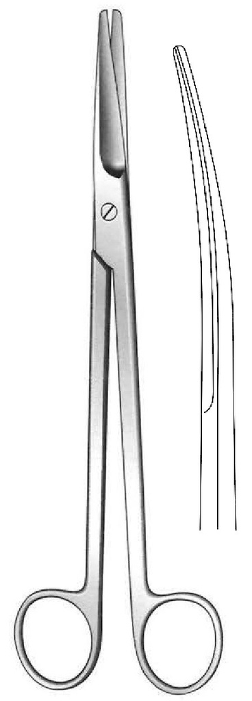 Tijera Mayo-Harrington premium, curva - longitud = 22.5 cm / 9"