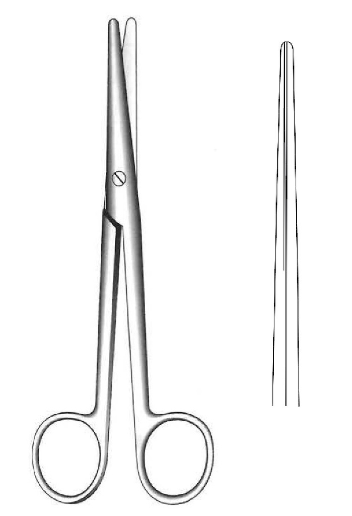 May-Stille Premium dissection scissors, straight-length = 17 cm / 6-3 / 4 "