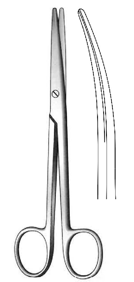Premium lexer scissors, curve - length = 21 cm / 8-1 / 2 "