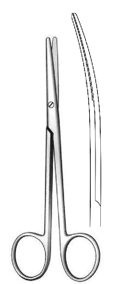 Metzenbaum Premium scissors, sharp / sharp, curve
