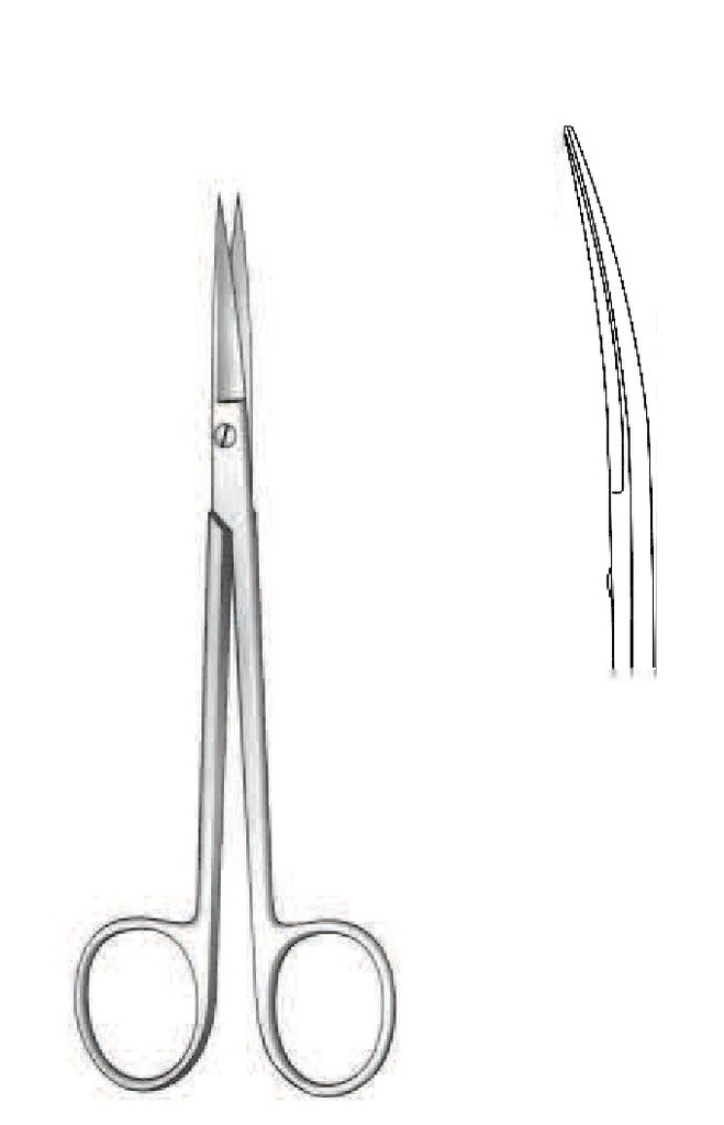 Premium Sanvenero dissection scissors, curve