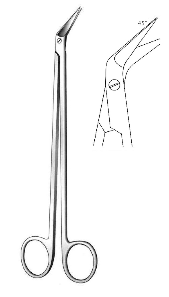 Potts-Dartel Premium cardiovascular scissors-length = 21 cm / 8-1 / 4 "