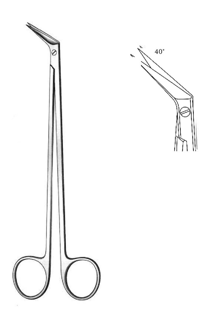 Potts-Smith Premium vascular scissors, standard, angle = 40 °