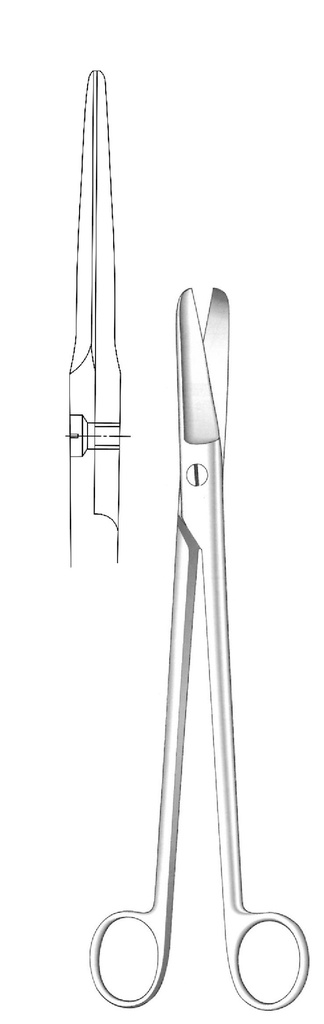 Tijera para cefalotomía Dubois premium, recta - longitud = 27.5 cm / 10-3/4"