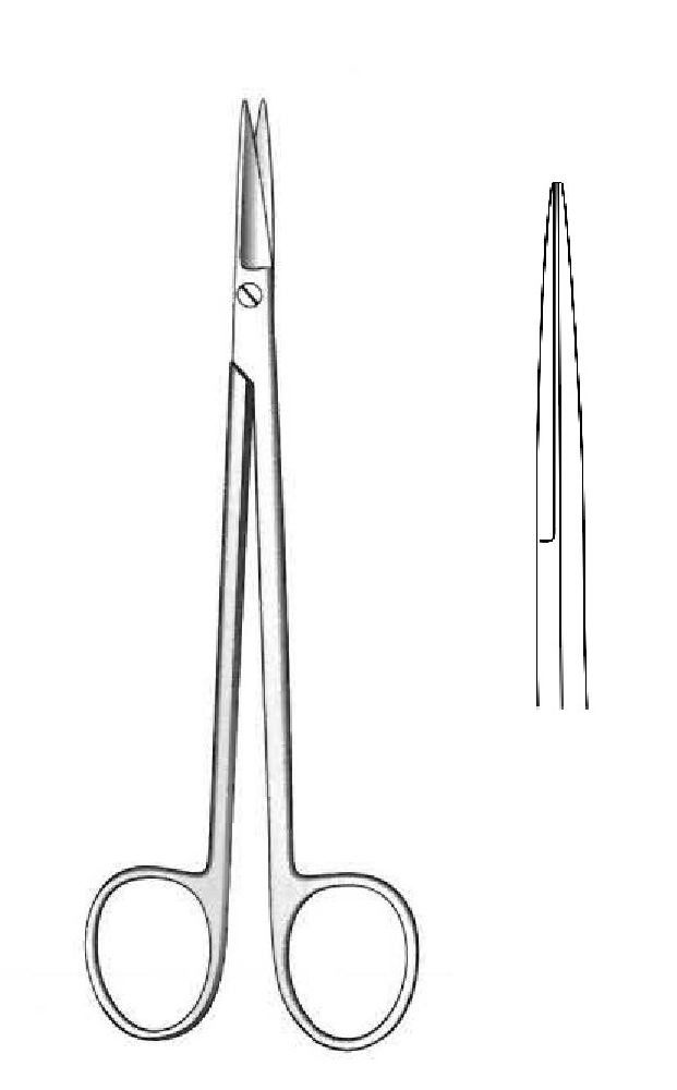 Kelly Premium dissection scissors, straight - length = 16 cm / 6-1 / 2 "